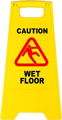 SOLACE HYGIENE Wet Floor Safety SignBoard-Slip Warning Indicator for Office-Hotel-Hospitals. Emergency Sign