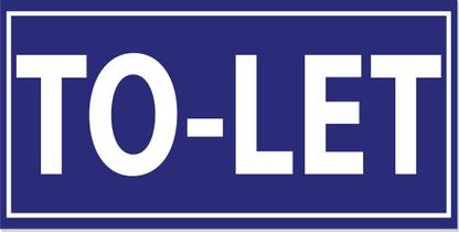 WallDesign To-Let Sign Board 14 in x 7 in For Building Shop Appartment Office Space 5mm Emergency Sign