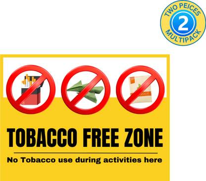 Ira Sign TOBACCO FREE ZONE, SIGNBOARD Emergency Sign