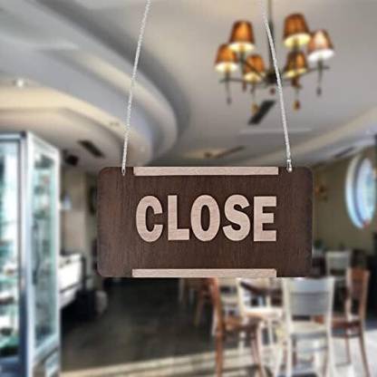 MJKD OPEN, CLOSE Emergency Sign