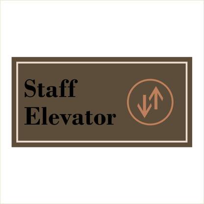 OISPL ELEVATOR Emergency Sign
