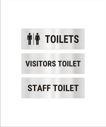 Mindcraftz Toilets Visitors Toilet Staff Toilet Acrylic Sign Board mindcraftz-toilets-visitors-toilet-staff-toilet-acrylic-sign-board