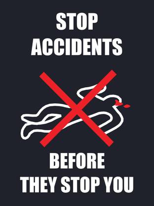 Ira Sign STOP ACCIDENT Emergency Sign