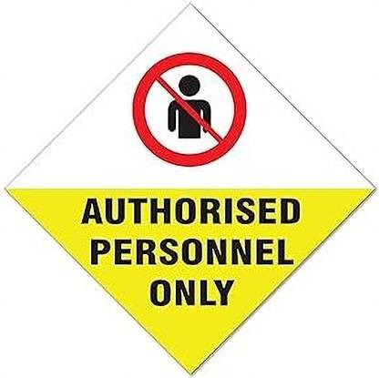 Options Authorised Person Emergency Sign