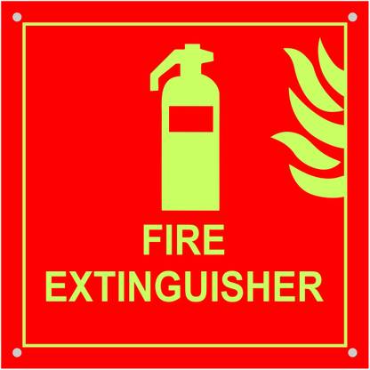 Pushp COMBO OF FIRE EXTINGUISHER, FIRE HOSE REEL, IN CASE OF FIRE USE STAIRS Emergency Sign