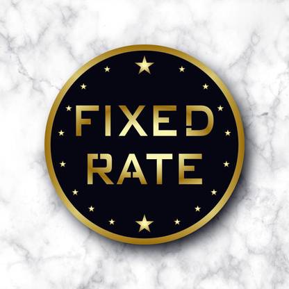 Paper Wings Fixed Rate Emergency Sign