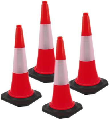 Kunplast Parking Barrier Traffic Cones for no parking zones, road safety Emergency Sign