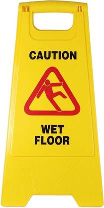 SOLACE HYGIENE Wet Floor Sign Board-Slip Warning Indicator for Office,Hotel,Hospitals uses Emergency Sign