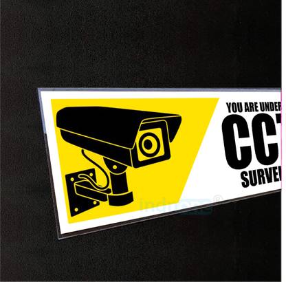 indnone You Are Under CCTV Surveillance Emergency Sign