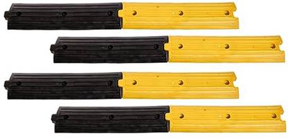 Kunplast Plastic Rumblers Safety Speed Breaker Size-500x125x25 MM, Set of 4 meters Emergency Sign