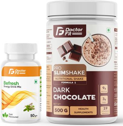 DOCTORFIT Befresh Energy Drink Mix+Formula 1 for weight Loss & Management, Protein Shake + Energy Drink