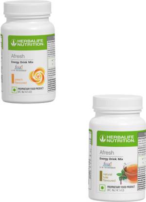 Herbalife Nutrition Afresh Energy Drink Mix Combo peach & Tulsi. Energy Drink