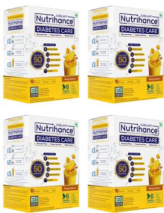 JUBILANT Nutrihance Nutrihance Diabetes Care Manage Blood Sugar Level ,Nutrition Drink -350 g x 4 Nutrition Drink