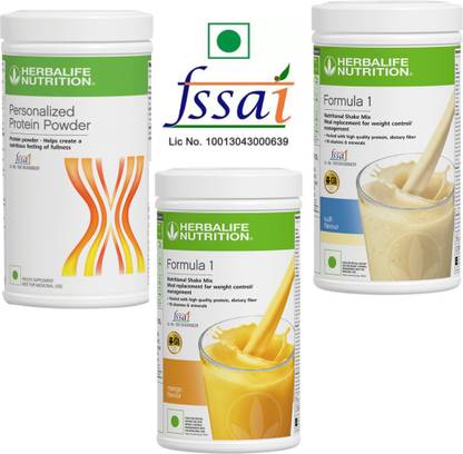 HERBALIFE FORMULA 1 MANGO + KULFI COMBO PACK OF TWO PLECES WITH PROTEIN POWDER 400GM Energy Drink