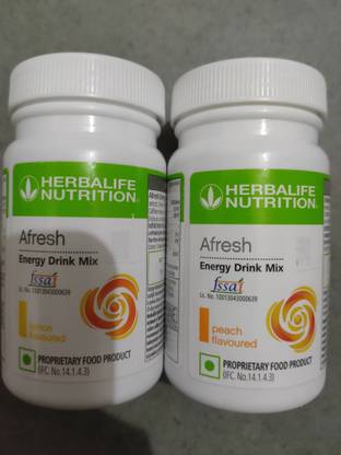 Herbalife Nutrition Afresh Energy Drink lemon and peach Flavour Energy Drink