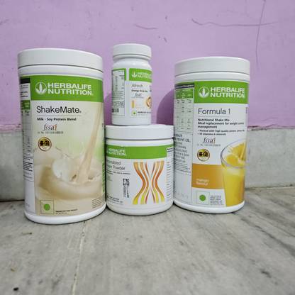 Herbalife Nutrition HERBALIFE MANGO SHAKE PROTEIN 200GM SHAKE MATE GINGER AFRESH Nutrition Drink