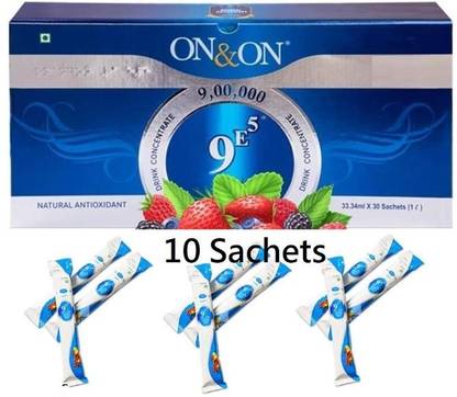 on and on 9E5 Juice Premium Concentrate Health Drink mix - 10 Sachets Energy Drink