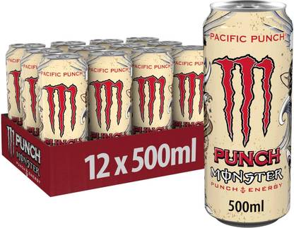 Monster Pacific Punch Is Made With a Blend Of Fruit Juices Buzz From Energy Blend Energy Drink