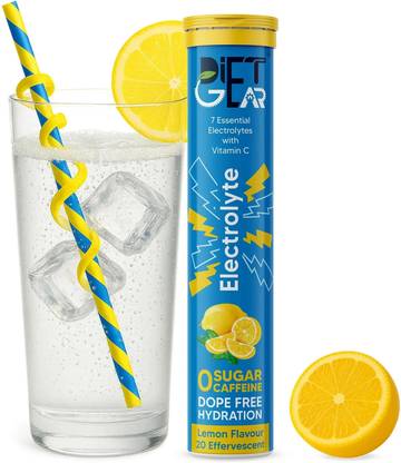DIET GEAR Electrolytes Effervescent, Zero Sugar, Zero Caffeine, Pre & Post Workout Energy Hydration Drink
