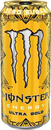 monster energy Ultra Gold zero sugar 500ml (pack of 12 cans) Energy Drink