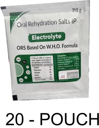 UNIQUE PROFESSIONAL WHO FORMULATION ORS POWDER WITH ELECTROLYTES ELECTRAL Energy Drink