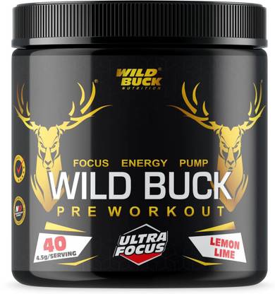 WILD BUCK Ultra Focus Pre -Workout With Creatine, Arginine for Explosive Pump & Intense Energy Drink