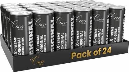 COCOHIGH Energy Drink, 250 ml, Pack of 24 Energy Drink