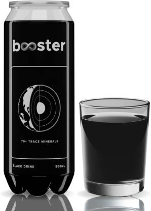Booster Water Black H2O, Water Based Drink, 70+ Trace Minerals / Electrolytes/ Anti-Oxidants Hydration Drink