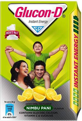 GLUCON-D Instant Energy Health Drink Nimbu Pani - 450gm Refill (Pack of 1) Energy Drink