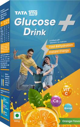 TATA 1mg Glucose + Drink for Instant Energy Orange Energy Drink