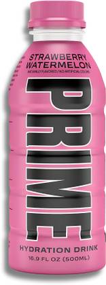 Prime Strawberry Watermelon Zero sugar added Hydration Drink