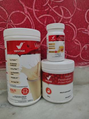 Vestige F1 KULFI SHAKE500GM-PROTEIN POWDER 200GM-ENERGY DRINK GINGER AFRESH WEIGHT LOSS Energy Drink
