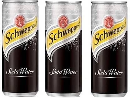 Schweppes Sparkling Soda Water Drink Classic, Refreshing Beverage Touch of Sweetness Sports Drink