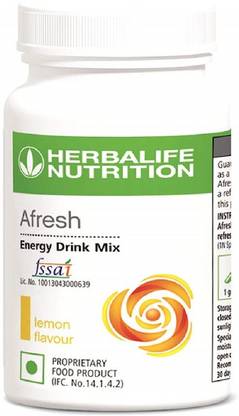 HERBALIFE HL_Afresh Lemon Flavored Drink Mix Energy Drink