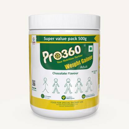 PRO360 Weight Gainer Protein Nutritional Supplement Health Drink - Men & Women Nutrition Drink
