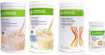 HERBALIFE Weight Loss Combo (Formula 1 Nutritional Shake+Protein Powder+Afresh Energy Drink) Nutrition Drink
