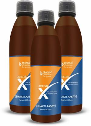 Bhumija Lifesciences Active X (Shakti Aasav) Juice Pack of 3 Energy Drink