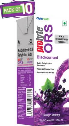 Cipla Prolyte ORS Ready to Drink Oral Rehydration Contains Electrolytes | WHO Formula Energy Drink