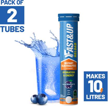 FAST&UP Reload Electrolytes with Instant Energy Formula-Energy Drink Effervescent Tabs Hydration Drink