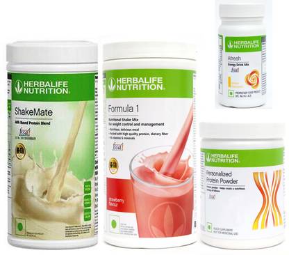 Herbalife Nutrition FORMULA1STRAWBERRY500PROTIEN200GAFRESHENERGYDRINK LEMON 50 G SHAKEMATE 500 G Sports Drink