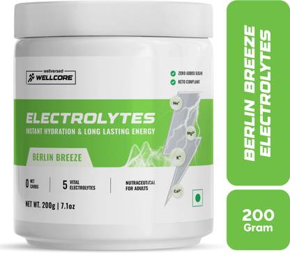 Wellcore Electrolytes | 5 Vital Electrolytes | Sugar Free | Sustained Energy | Keto Energy Drink
