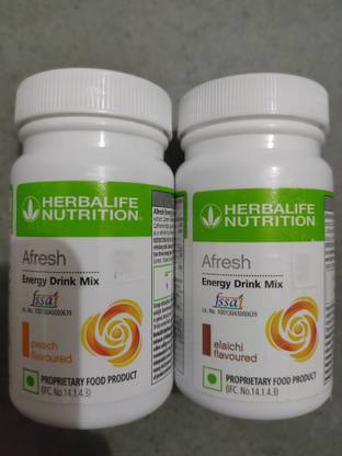 Herbalife Nutrition Afresh Energy Drink peach and elaichi Flavour Energy Drink