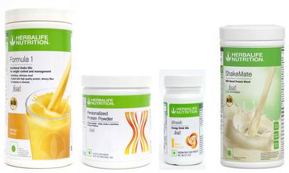 HERBALIFE FORMULA 1 MANGO + PROTIEN POWDER 200g + AFRESH LEMON + SHAKEMATE VANILLA Nutrition Drink