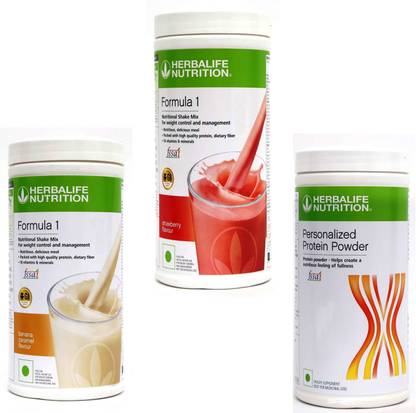 HERBALIFE FORMULA1 BANANA WITH FORMULA1 STRAWBERRY WITH PROTIEN POWDER 400G Nutrition Drink