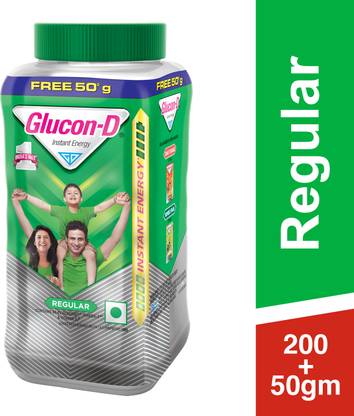 GLUCON-D Regular Glucose Powder, Jar Energy Drink