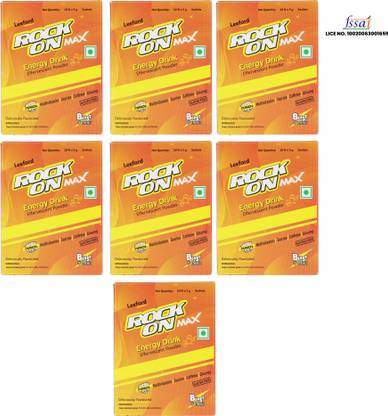 ROCK ON Max Energy Drink Powder | Instant Energy Boost with Caffeine & Electrolytes Energy Drink