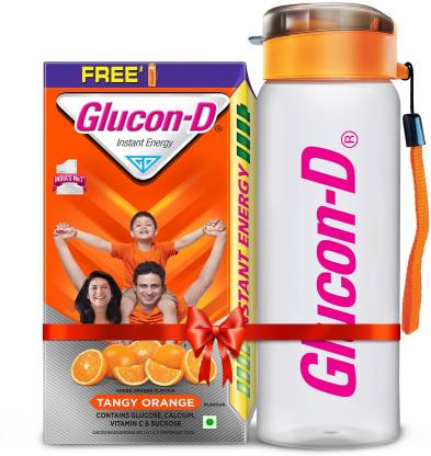 [100% Supercoins Back Specific Users] GLUCON-D Tangy Glucose Powder Energy Drink  (1 kg, Orange Flavored)