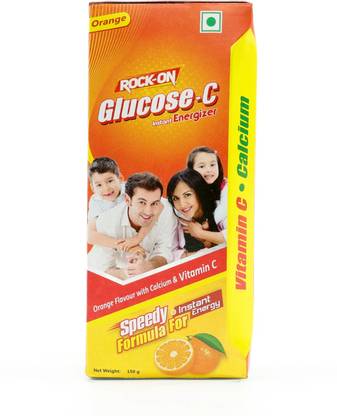 ROCK ON Glucose-C Tangy Orange Energy Drink with Calcium & Vitamin C Energy Drink