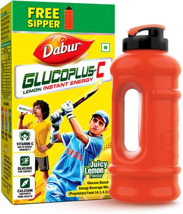 Dabur by GlucoPlus-C Instant Glucose With Sipper Free Energy Drink