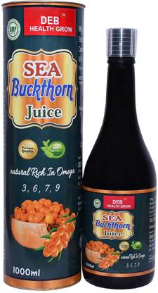 DEB HEALTH GROW SEA BUCKTHORN JUICE PREMIUM QUALITY NATURAL RICH IN OMEGA 3.6.7.9 Energy Drink